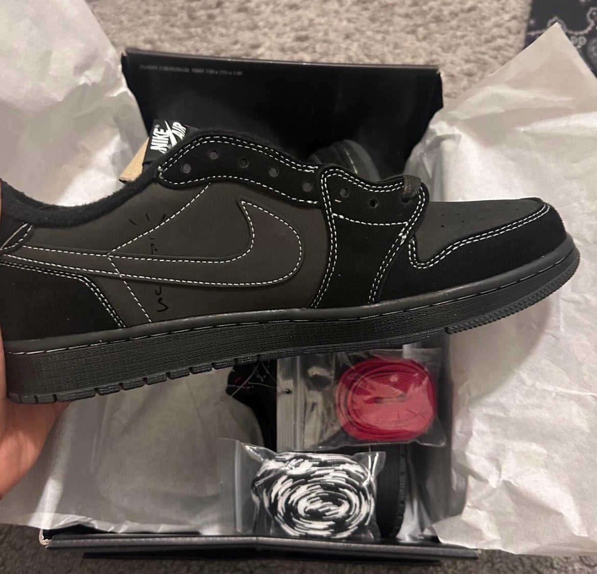 Nike Air Jordan 1 Low OG SP "Black Phantom"