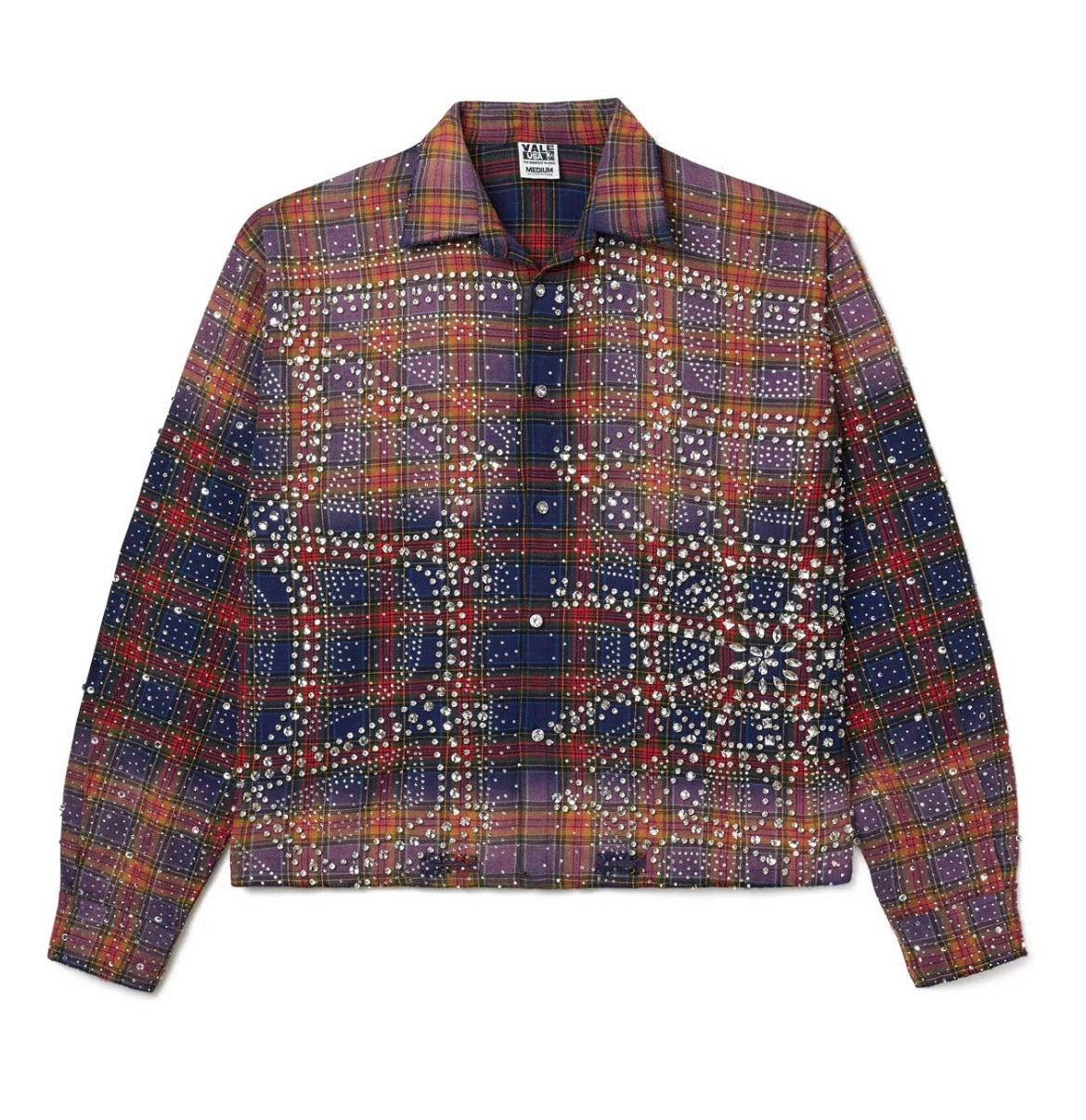 Vale Forever Purple Fever Flannel, a long-sleeve check shirt
