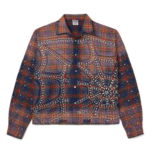 Vale Forever Purple Fever Flannel, a long-sleeve check shirt