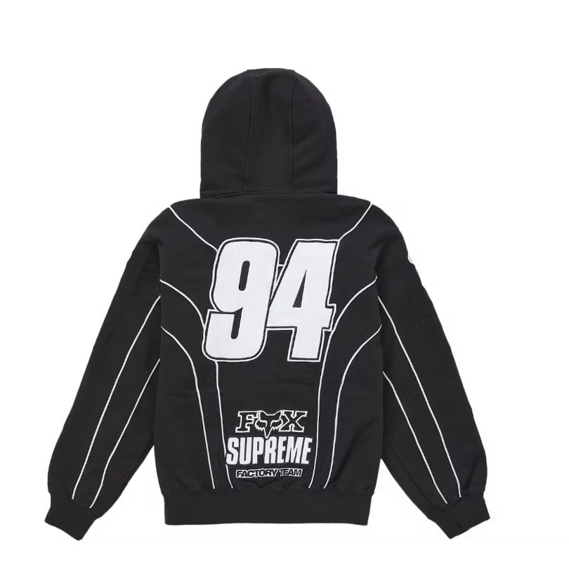 Supreme Fox Racing Zip-Up Hooded Sweatshirt